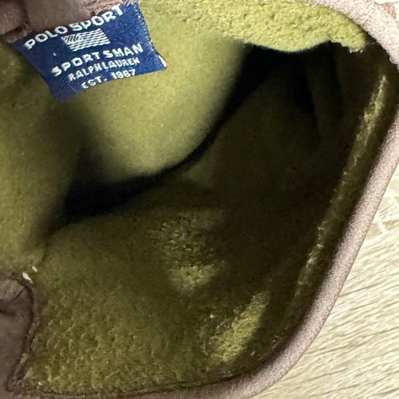 Ralph Lauren Polo Sports Men’s L Brown Nubuck Leather Lined Gloves - Picture 10 of 12